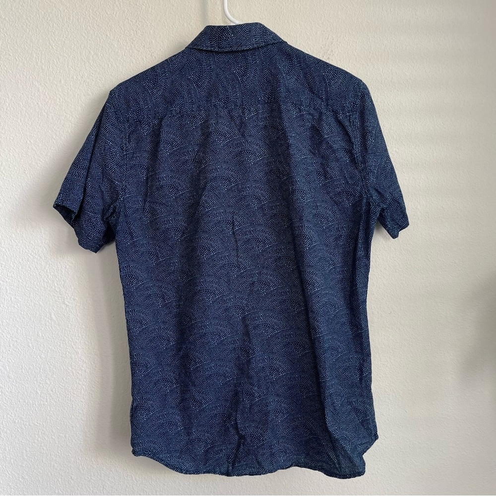 Faherty Short Sleeve Button Down Pattern Shirt - image 5